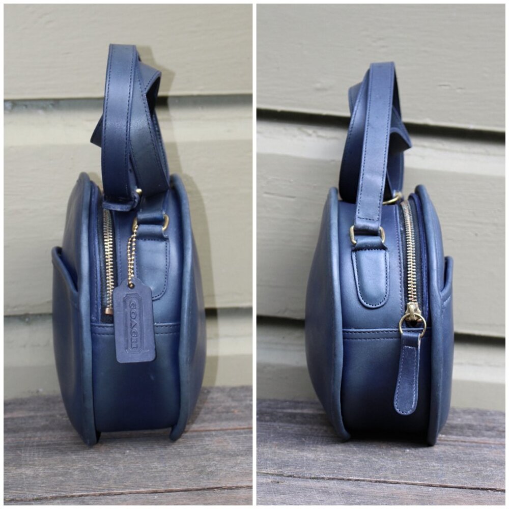 Coach Vintage - Chester Canteen Bag 9901 in Navy, USA 1980s, 90s + Hangtag - Picture 13 of 15